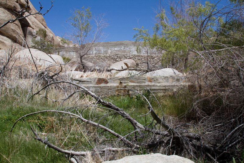Below the dam