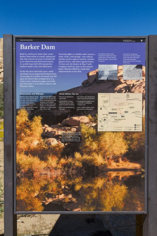 Trailhead sign in 2013.