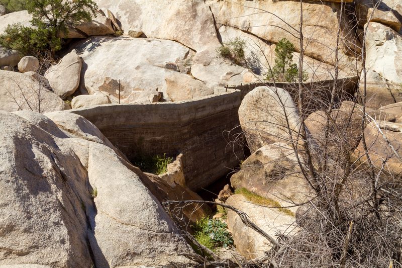 Backside of the dam at low water