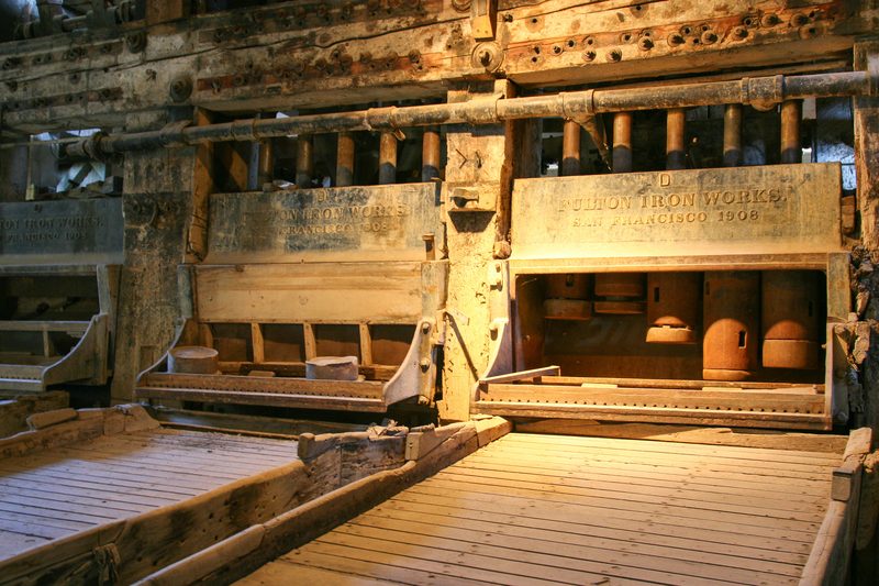 Stamp mills in the Standard Mill.