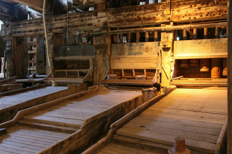 Stamp mills in the Standard Mill.