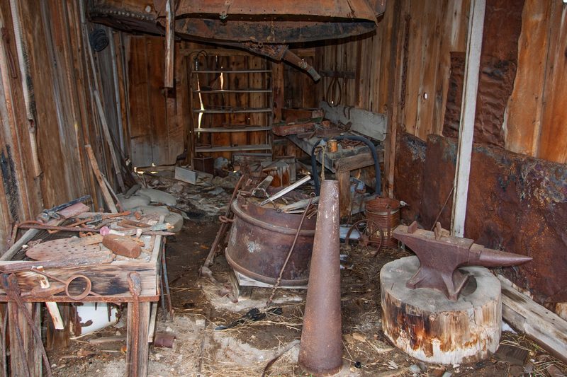 Blacksmith shop.