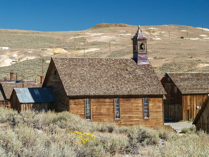 Side view of the Methodist Church.