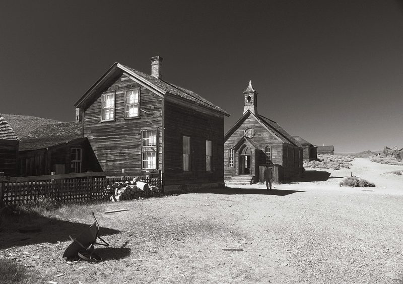 D. V. Cain house and Methodist Church at the corner of Fuller and Green Streets.